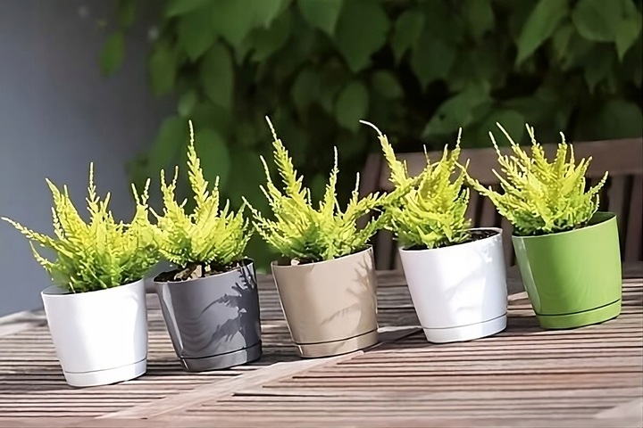 Doniczka Donica Coubi z podstawkiem DUOP120 Biała