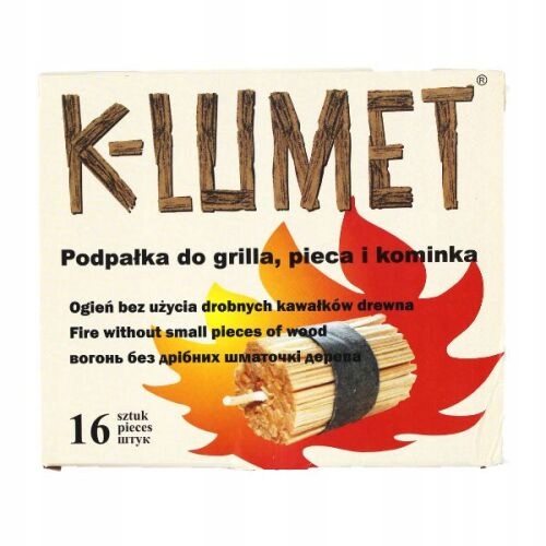 Podpałka Ekologiczna do Kominka, Pieca K-LUMET 32 szt. Rozpałka