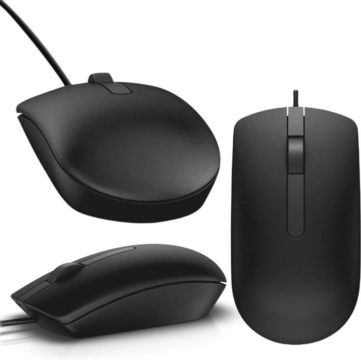MYSZ KOMPUTEROWA PRZEWODOWA CZARNA Dell MS116 Wired Optical Mouse 1000 DPI