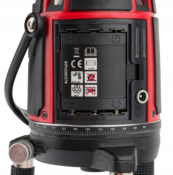 POZIOMICA LASEROWA LASER KRZYŻOWY 360 CZERWONY MOCNY 40M WALIZKA