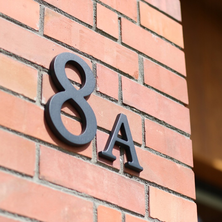 numer domu. numer na dom. cyfry na dom. tablica na dom. 3D premium grafit 7