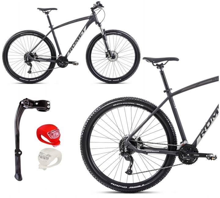ROWER GÓRSKI MTB 29 ROMET RAMBLER R9.4 SHIMANO OŚWIETLENIE I STOPKA GRATIS
