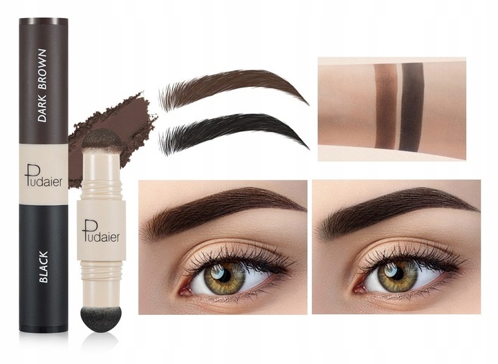 STEMPEL DO BRWI POMADA BRĄZOWY CZARNY 2 KOLORY NR1