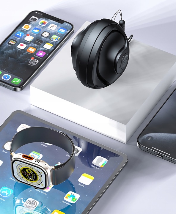 SŁUCHAWKI BEZPRZEWODOWE ZAUSZNE JR07 DO BIEGANIA i ROWER