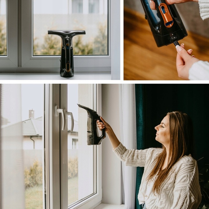 MYJKA DO OKIEN SZYB AKUMULATOROWA TELESKOP WYSOKIE OKNA + 1L PŁYNU DO