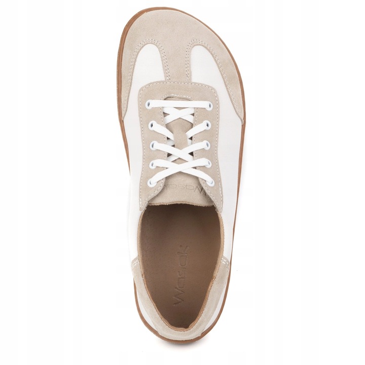 Buty barefoot minimalistyczne skórzane WASAK 0744W białe 39
