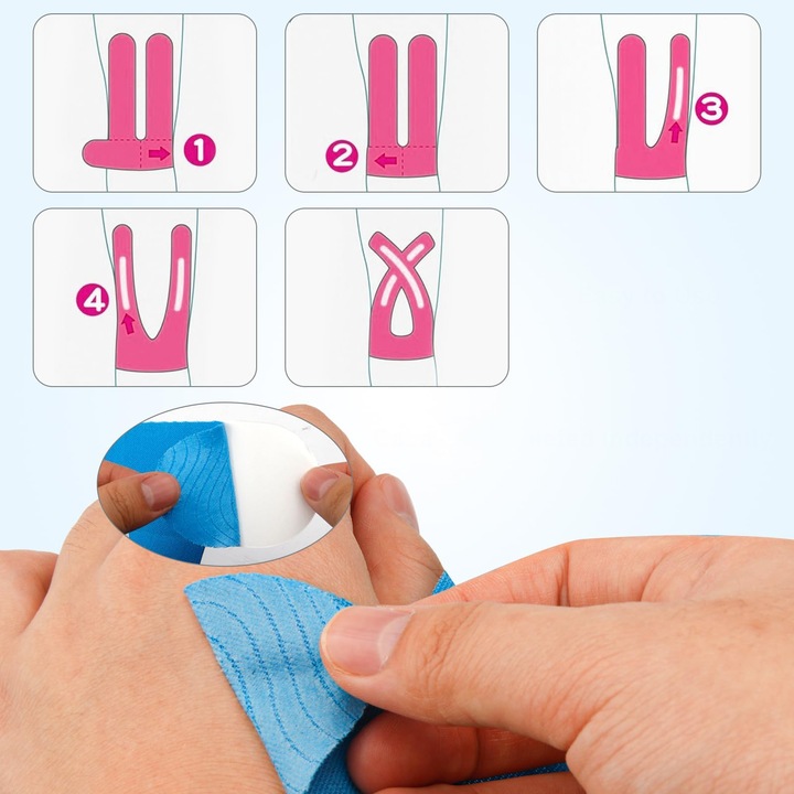 WYSOKIEJ JAKOŚCI TAŚMA KINEZJOLOGICZNA na ciało kolano 12 PCS