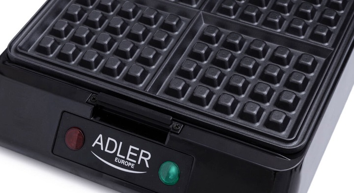 Gofrownica ADLER AD 3036 Czarny XXL na 4 gofry