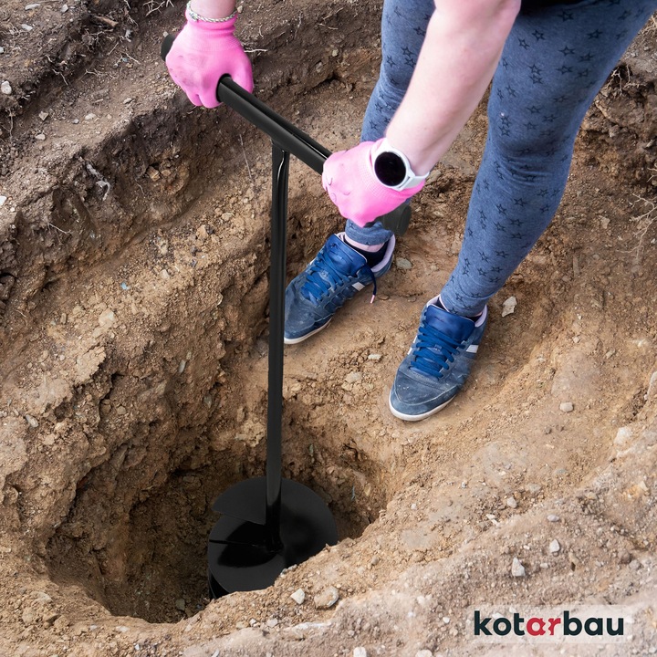 ŚWIDER RĘCZNY DO GLEBY ZIEMI GRUNTU SŁUPKÓW WIERTŁO 170MM DOŁOWNIK