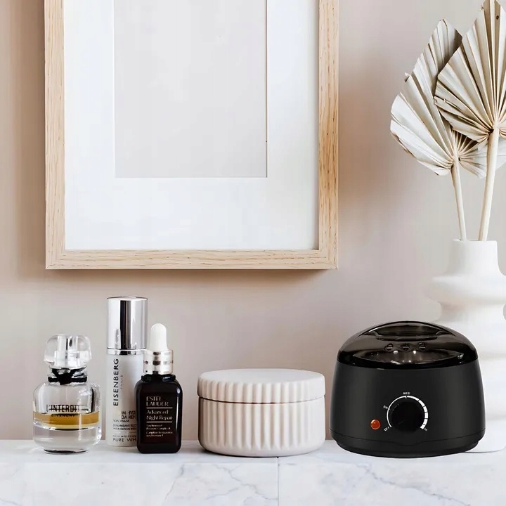 PODGRZEWACZ WOSKU + TWARDY WOSK 400g+100 PATYCZKÓW ZESTAW DO DEPILACJI