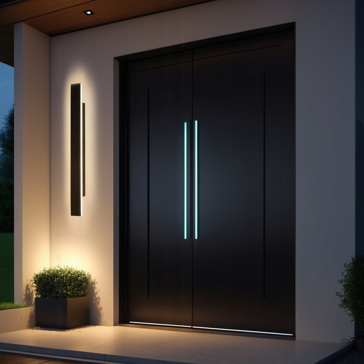 Lampa elewacyjna ogrodowa kinkiet zewnętrzny ścienny 36W LED CCD IP65