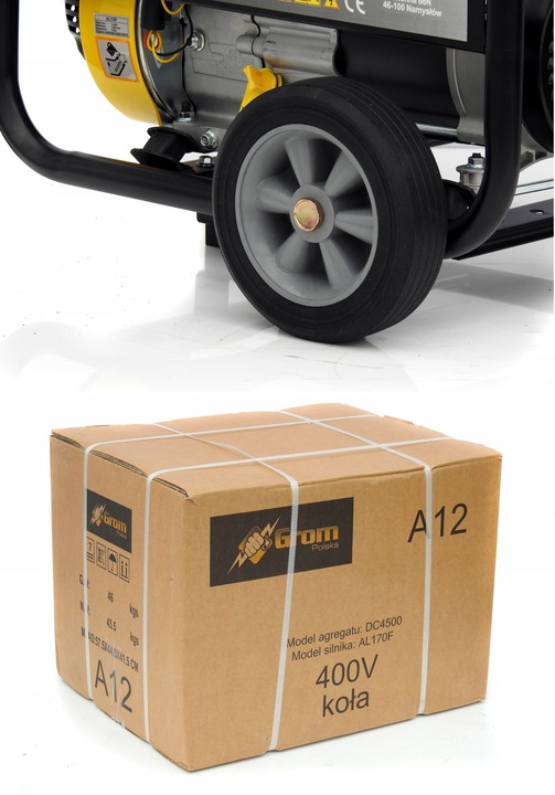 PROFESJONALNY AGREGAT PRĄDOTWÓRCZY 5,2kw generator AVR MIEDŹ STOJAN