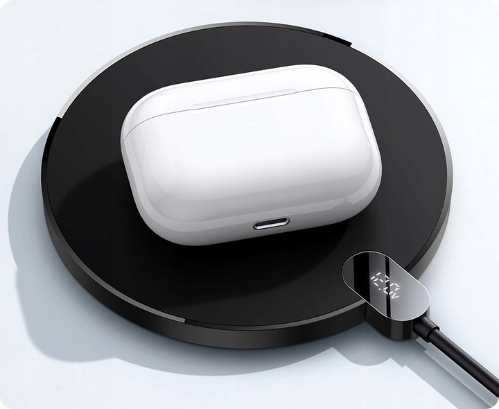 BASEUS SZYBKA ŁADOWARKA DO TELEFONU INDUKCYJNA BEZPRZEWODOWA QI 15W LED