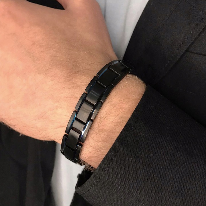 MODNA Bransoletka Magnetyczna Moc Zdrowotna Męska STAL NIERDZEWNA PREMIUM