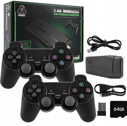 KONSOLA TELEWIZYJNA RETRO TV GRA MINI 4K + 2 PADY + 20000 GIER