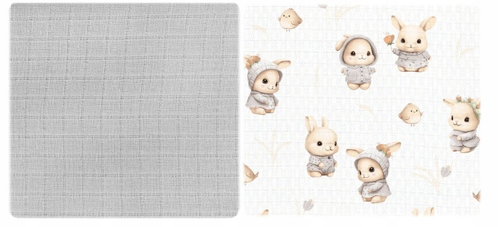 PIELUCHA pieluszka tetrowa 5-PAK ZESTAW 5 sztuk pieluszki z tetry BAWEŁNA