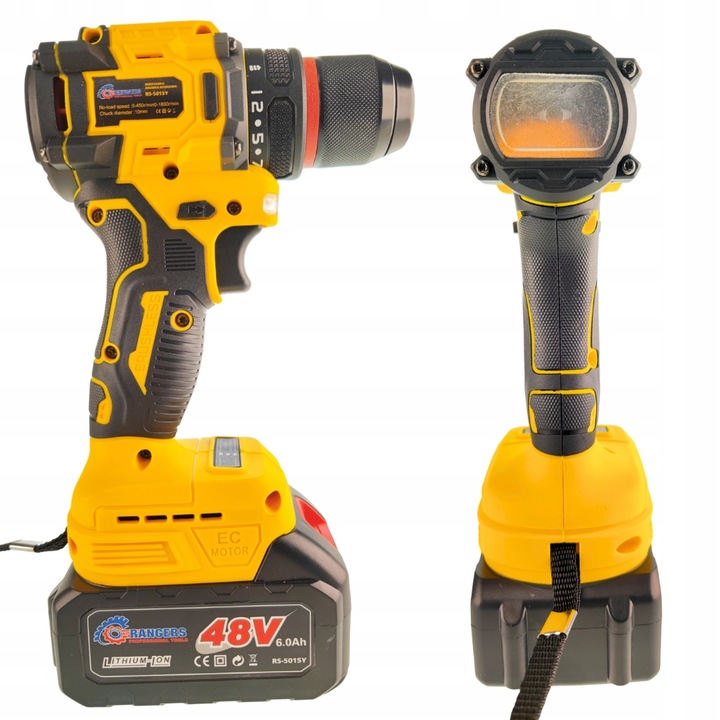 Zestaw narzędzi akumulatorowych 3W1 6Ah WKRĘTARKA SZLIFIERKA KLUCZ 48V