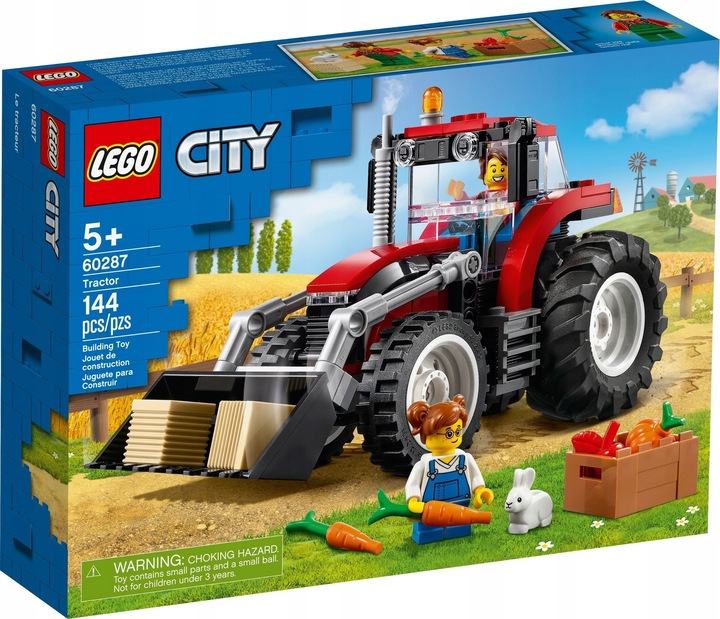 LEGO FARMA 60287 - TRAKTOR Z RUCHOMĄ ŁYŻKĄ CIĄGNIK