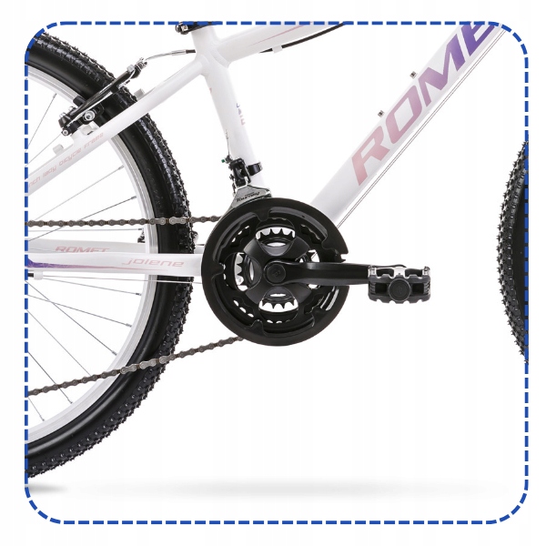 ROWER GÓRSKI MTB 24 ROMET JOLENE SHIMANO ALU OŚWIETLENIE I STOPKA GRATIS