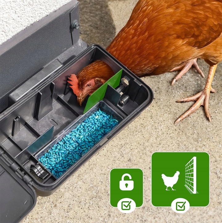 3X DUŻA STACJA DERATYZACYJNA KARMNIK Z NADRUKIEM NA MYSZY I SZCZURY