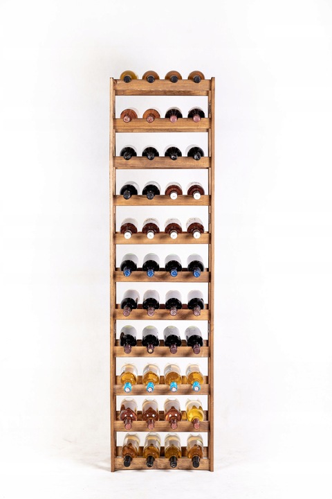 Stojak na wino regał na butelki półka 44 butelki DUŻY POJEMNY