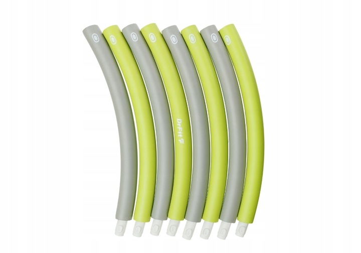 DrFit Hula Hop klasyczne składane odchudzające cardio ø100cm szaro-zielone