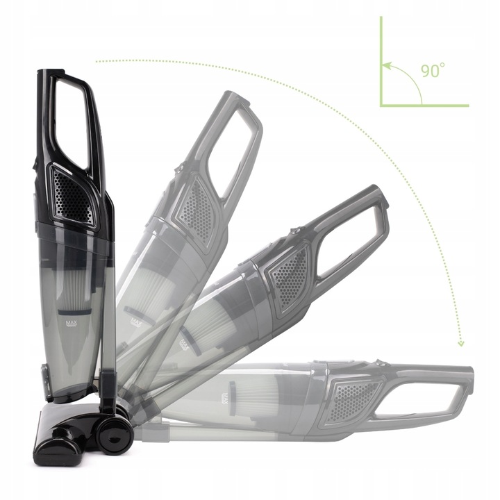 ODKURZACZ 2-w-1 RĘCZNY PIONOWY lekki MOCNY AKCESORIA filtr HEPA KAMILLE