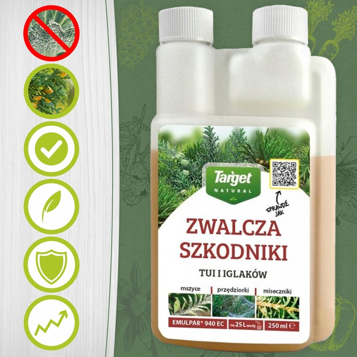 EMULPAR 940 EC ZWALCZA SZKODNIKI TUI I IGLAKÓW TUJA I IGLAKI 250 ml