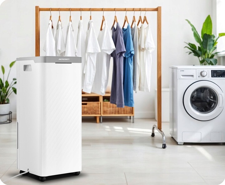 Osuszacz powietrza pochłaniacz wilgoci 20l/24h BERDSEN higrostat timer