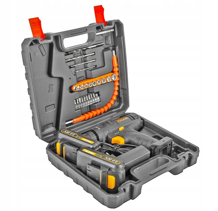 WIERTARKO Wkrętarka UDAROWA akumulatorowa 20V Li-Lon 2x AKU MP0423