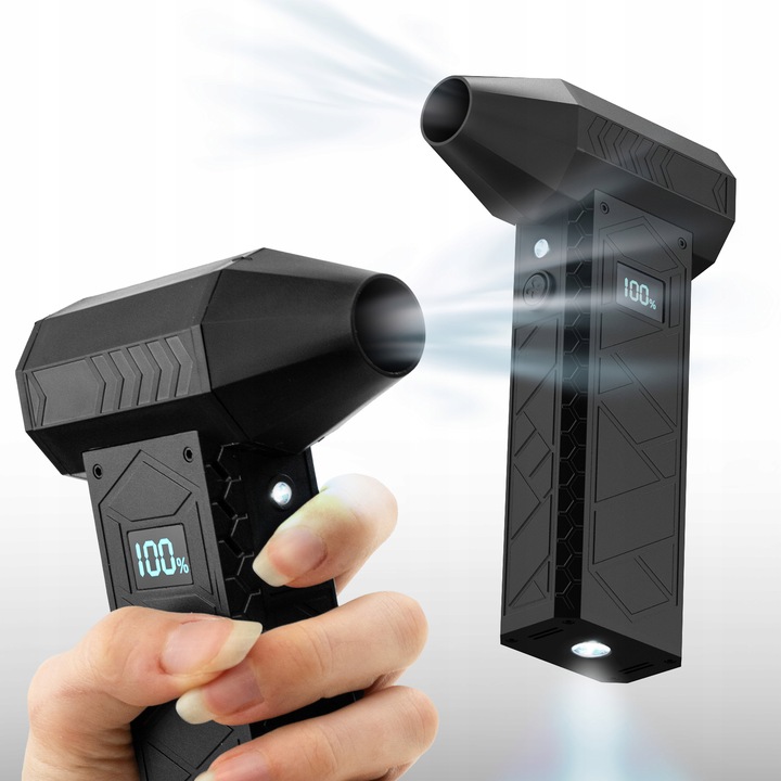 MINI DMUCHAWA DMUCHUŚ TURBO JET FAN NOWY MODEL 2025 LCD DZIEŃ OJCA