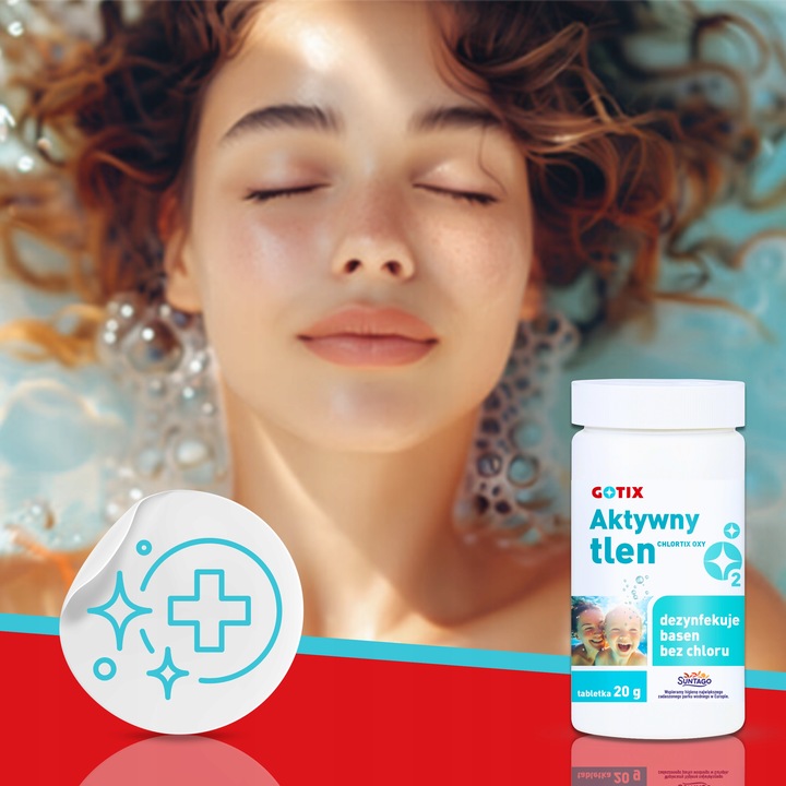 Aktywny Tlen do Basenu Jacuzzi SPA Chemia Basenowa bez Chloru Tabletki