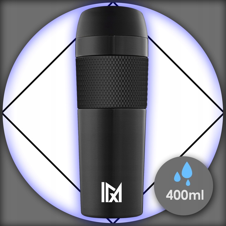 KUBEK TERMICZNY TERMOS ANTYPOŚLIZGOWY NA KAWĘ HERBATĘ DO SAMOCHODU DUŻY