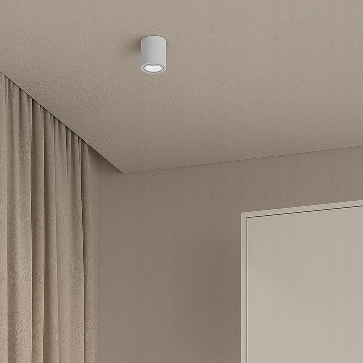 Oprawa Natynkowa Halogenowa Tuba LED GU10 spot sufitowa biała