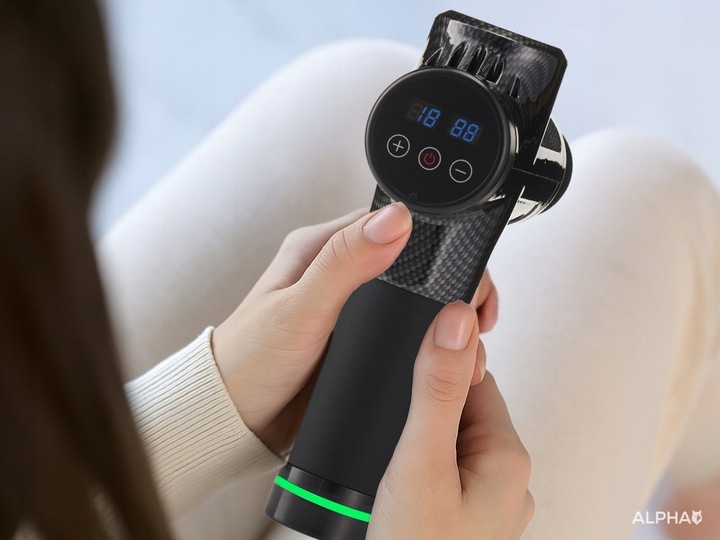 Pistolet do Masażu Alpha Massage Gun Pro - Masażer do Pleców, Stóp i Ciała