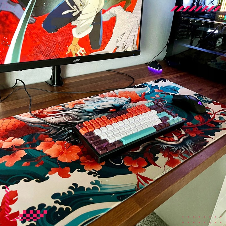 PODKŁADKA POD MYSZ GAMINGOWA Dwa Światy 100x50 TILT XL Dla gracza