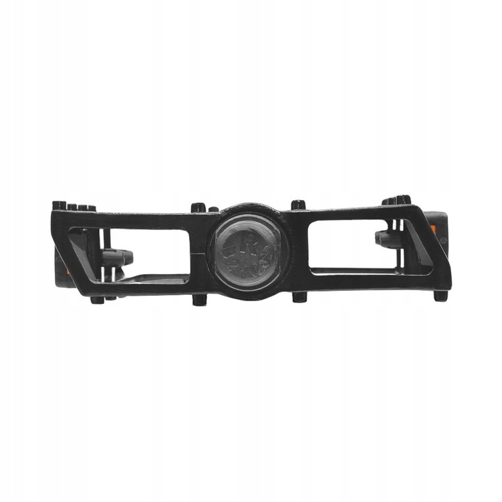 Pedały rowerowe MTB BMX aluminiowe Z ODBLASKAMI do roweru 9/16 cala CZARNE