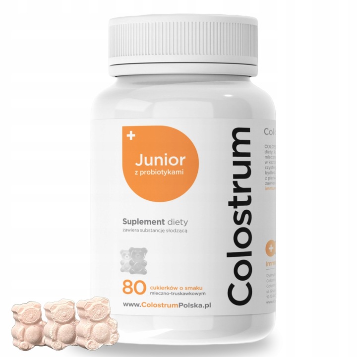 2x Colostrum dla Dzieci Junior PROBIOTYK i Colostrum FRESH pasta do zębów