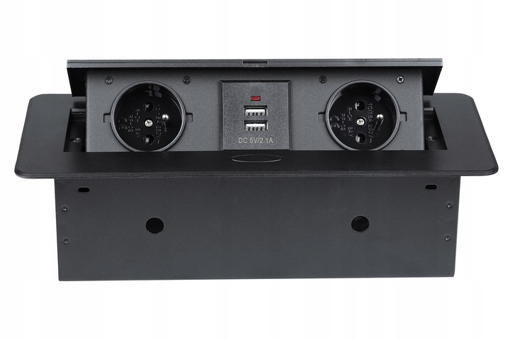 GNIAZDO CHOWANE W BLAT NABLATOWE GNIAZDKO + 2 USB