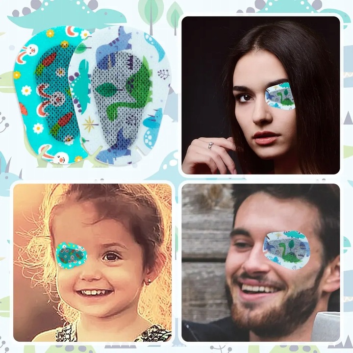 90x Plastry na oko Osłonka Obturator na Oko PAD EYE Happy Fun Pack REGULAR