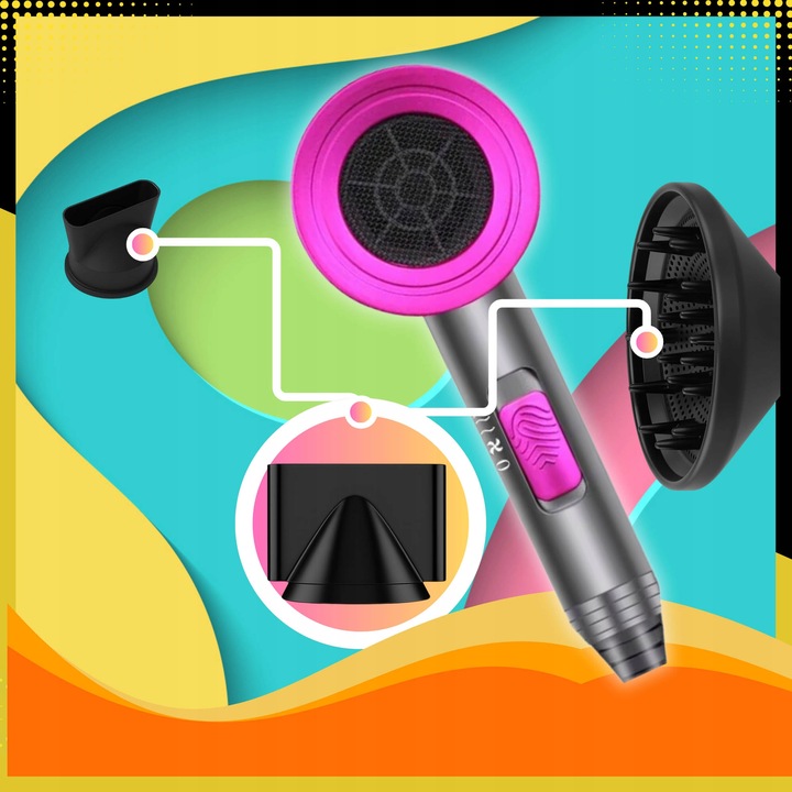 SUSZARKA DO WŁOSÓW Z JONIZACJĄ DYFUZOREM Jonizacja PROFESJONALNA MOCNA