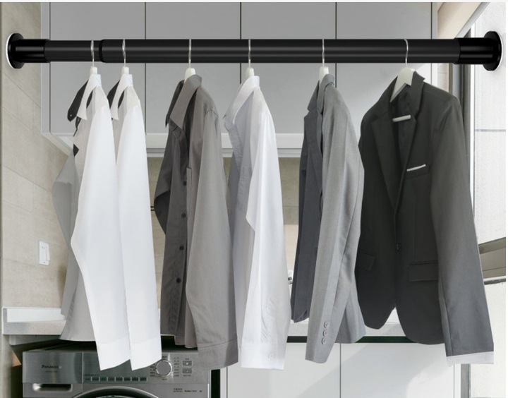 DRĄŻEK NA UBRANIA ROZSUWANY KARNISZ 110-200 ŚR. 25