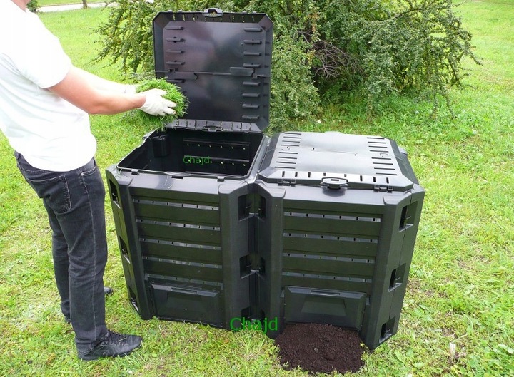 KOMPOSTOWNIK 800L DWUKOMOROWY POPRAWIONY MODEL NEW