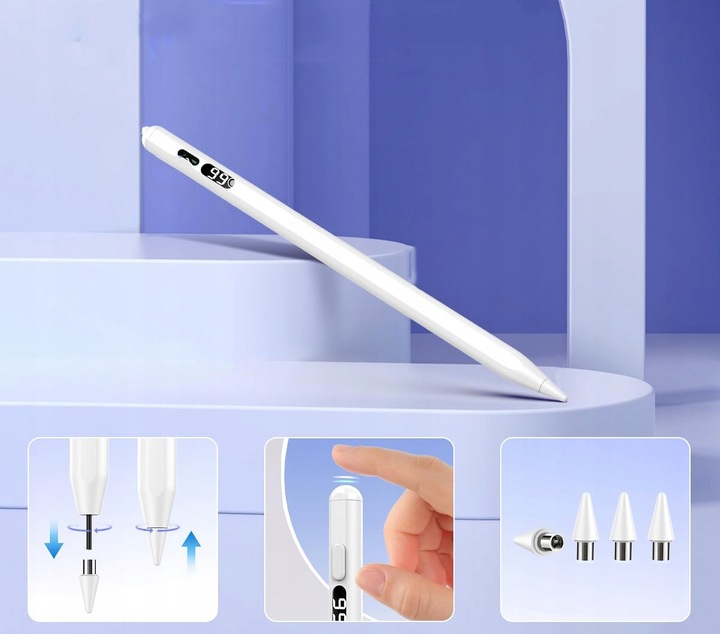 MAGNETYCZNY RYSK APPLE OŁÓWEK RYSK DOTYKOWY IPAD/IPHONE/ANDROID/IOS