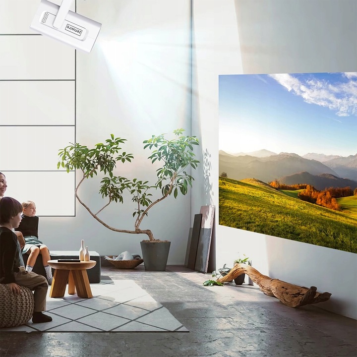 Mini Projektor Przenośny Rzutnik Android 13 WiFi 360 Full HD 4K do