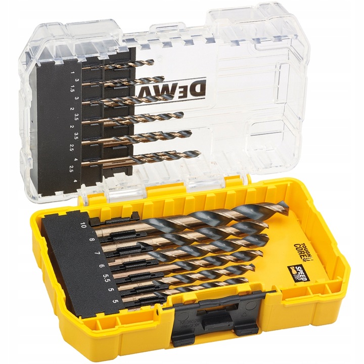 DEWALT ZESTAW WIERTEŁ WIERTŁA HSS-G DO METALU I DREWNA 19EL 1-10mm