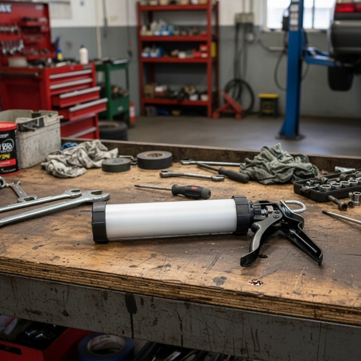 PISTOLET DO MAS Wyciskacz 300ml silikonów klejów MOCNY WYTRZYMAŁY