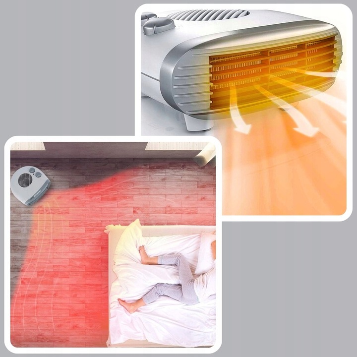 FARELKA MOCNY GRZEJNIK TERMOWENTYLATOR ELEKTRYCZNY STOJĄCY TERMOSTAT