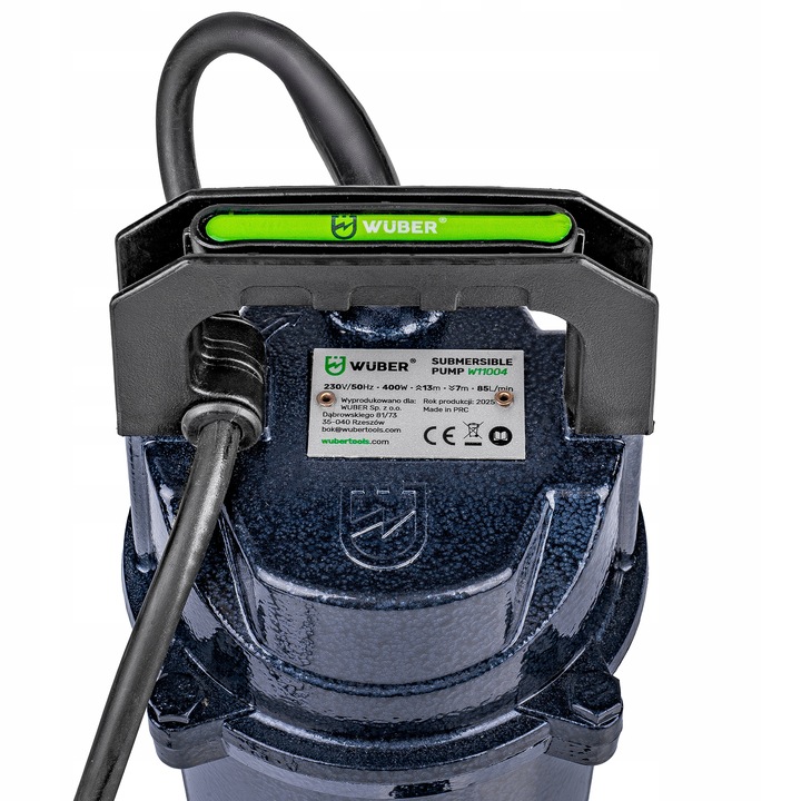 POMPA DO WODY CZYSTEJ BRUDNEJ ŚCIEKÓW SZAMBA Z SITKIEM ZANURZENIOWA 1"