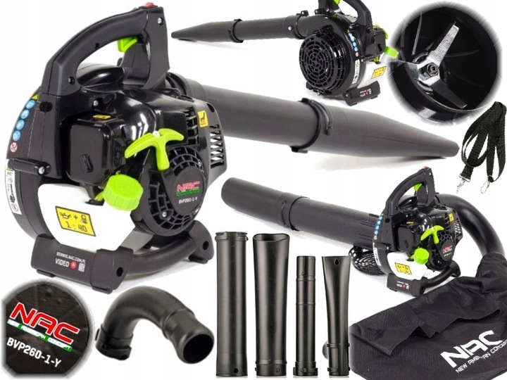 NAC DMUCHAWA SPALINOWA ODKURZACZ DO LIŚCI z rozdrabniaczem BVP260-1-Y